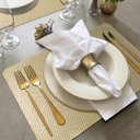 Ver imagem 1 de 8 Jogo Americano Mesa Posta Luxo Impermeável Pvc Plh Bgc