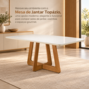 Ver imagem 7 de Mesa de Jantar 6 Lugares Off White em Vidro Madeira Premium