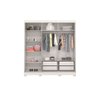 Guarda-Roupa Ventura com 3 Portas e 4 Gavetas Bartira - 2