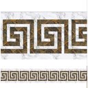 Ver imagem 1 de Faixa de Parede Imitando Mármore Bronze 03- Kit 2 unidades