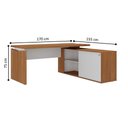 Ver imagem 6 de Mesa em L Joinville e Balcão 4 Portas Freijó Branco