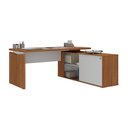 Ver imagem 5 de Mesa em L Joinville e Balcão 4 Portas Freijó Branco