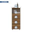 Ver imagem 6 de Gaveteiro para Escritório Alto Pasta Suspensa 3 Gavetas Studio