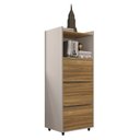 Ver imagem 7 de Gaveteiro para Escritório Alto Pasta Suspensa 3 Gavetas Studio