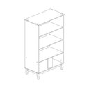 Ver imagem 3 de Cristaleira Trama Mel Off White em Mdp com 2 Portas de Vidro Mb 1005 Movelbento
