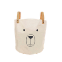 Ver imagem 1 de Cesto Baixo Bear C/ Alças em Couro Ecológico