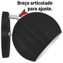 Ver imagem 4 de Arandela Retrô Bola Lavabo Banheiro Corredor Sacada Preto