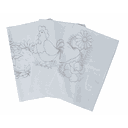 Ver imagem 1 de Kit 5 Pano de Prato Damasco Riscado - 68cm X 48cm