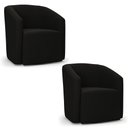 Ver imagem 2 de Poltrona Decorativa Base Giratória Kit 2 Stella Max Suede D03 - D’Rossi