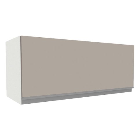 Armário Aéreo Madesa Glamy 1 Porta Suspensa - Branco/crema