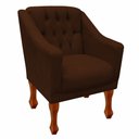 Ver imagem 5 de Kit Namoradeira + 2 Poltrona Decorativa Grécia - Dritex:suede Marrom