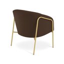 Ver imagem 6 de Poltrona Sala Industrial Alta Dourado Stella Suede D03 - D’Rossi