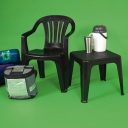 Mesa Plástica de Apoio Preta Mor - 7