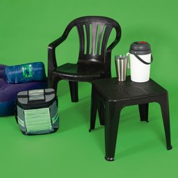 Mesa Plástica de Apoio Preta Mor - 6