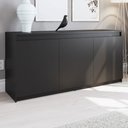 Ver imagem 1 de Balcão Buffet 3 Portas Mel Preto - Viero Móveis