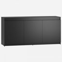 Ver imagem 4 de Balcão Buffet 3 Portas Mel Preto - Viero Móveis