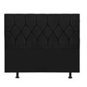 Ver imagem 2 de Cabeceira Estofada Cama Box King 195cm Istambul Corino Preto- Mabe Magazine