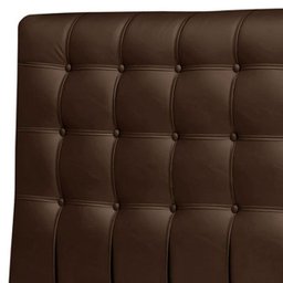 Cabeceira Dama 1,60 Cm Cama Box Queen Corino Marrom - 2