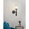 Arandelas Luminária de parede interna, abajur de vidro moderno minimalista com base e27 para decoraç - 6