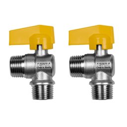 Kit 2 Registro Válvula Esférica 90° Rm X Rm 1/2'' Pex Gás - 1