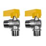 Kit 2 Registro Válvula Esférica 90° Rm X Rm 1/2'' Pex Gás - 1
