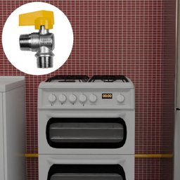 Kit 2 Registro Válvula Esférica 90° Rm X Rm 1/2'' Pex Gás - 4