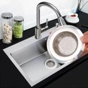 Ver imagem 5 de Ralo de Pia de Cozinha Protetor Filtro Ralinho Aço Inox Yazi 9cm
