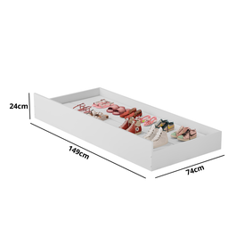 Cama Infantil Bicama Cecilia de Mdf com Auxiliar Montessoriana e Grade de Proteção + 02 Colchões D18 - 4