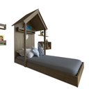 Ver imagem 6 de Conjunto Infantil Cama Nicho Prateleira e Revisteiros Bramov Móveis Bege/Carvalho Mel