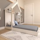 Ver imagem 3 de Conjunto Infantil Cama Nicho Prateleira e Revisteiros Bramov Móveis Branco