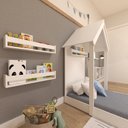 Ver imagem 5 de Conjunto Infantil Cama Nicho Prateleira e Revisteiros Bramov Móveis Branco