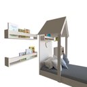 Ver imagem 4 de Conjunto Infantil Cama Nicho Prateleira e Revisteiros Bramov Móveis