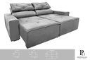 Ver imagem 2 de Sofá Retrátil e Reclinável 1,80m com Molas – Design Slim e Sofisticação