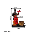 Ver mais imagens de Porta Vela Exu Orixá Umbanda Candomblé Axé 15 cm Loja Mistica Logunedé 15 cm