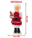 Ver imagem 3 de Boneco Natalino Mamãe Noel Confeiteira Chefe de Cozinha 90cm