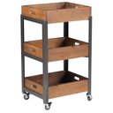 Ver imagem 1 de Fruteira Fresh Cor Rustic Brown com Estrutura em Aço Grafite 78cm - 50082