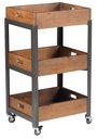 Ver imagem 1 de Fruteira Fresh Cor Rustic Brown com Estrutura em Aço Grafite 78cm - 50082