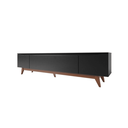 Ver imagem 4 de Rack Flynt 219 Cm 3 Portas Preto Touch com Natural Província
