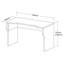Ver imagem 4 de Mesa Gamer Moderna para 2 Monitores com Regulagem de Altura 120cm Preto Artany