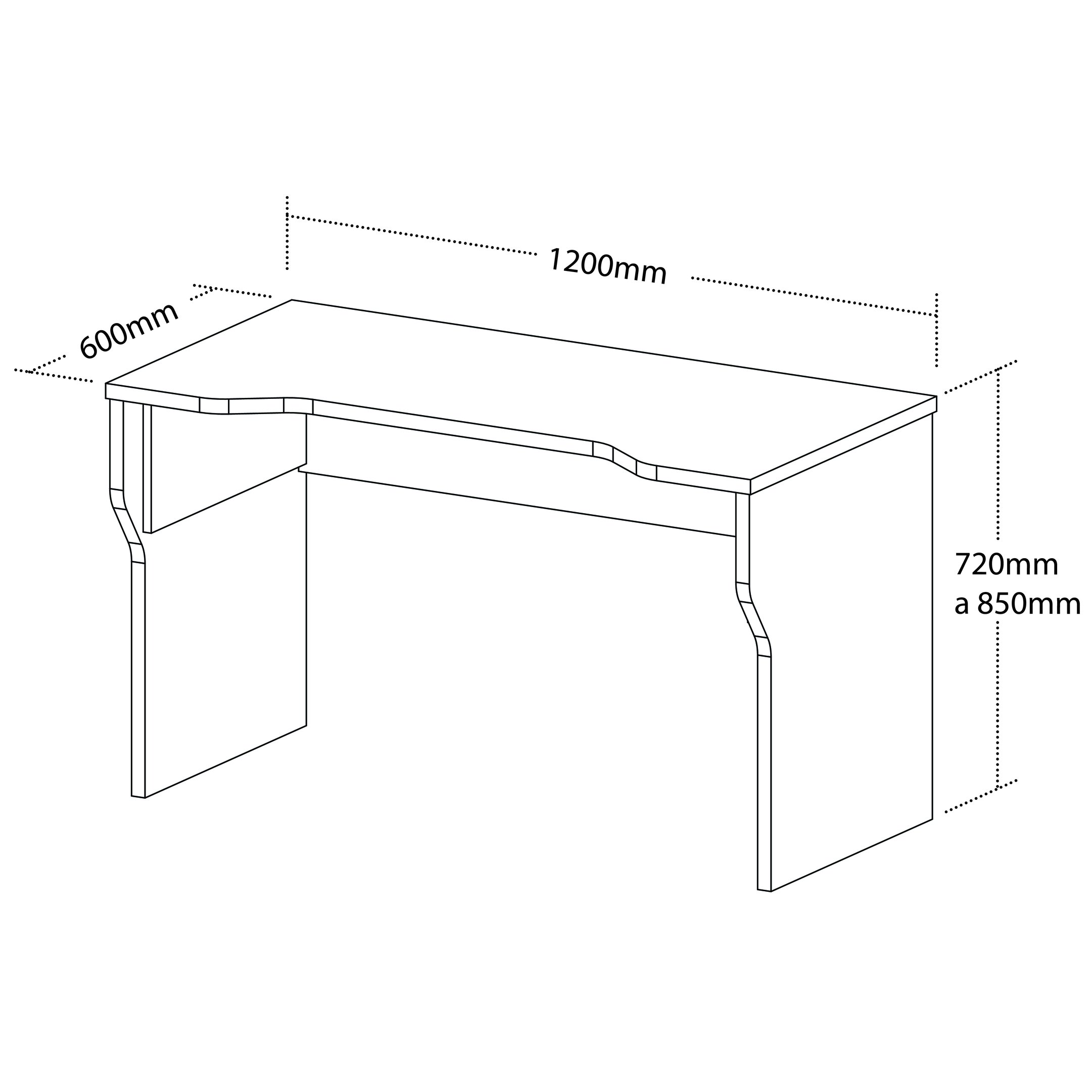 Mesa Gamer Moderna para 2 Monitores com Regulagem de Altura  - 4