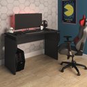 Ver imagem 5 de Mesa Gamer Moderna para 2 Monitores com Regulagem de Altura