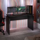 Ver imagem 1 de Mesa Gamer Moderna para 2 Monitores com Regulagem de Altura 120cm Preto Artany