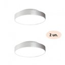 Ver imagem 2 de Kit 2 Plafons para 4 Lâmpadas Redondo 50cm 7653 Jd Molina Jd Molina