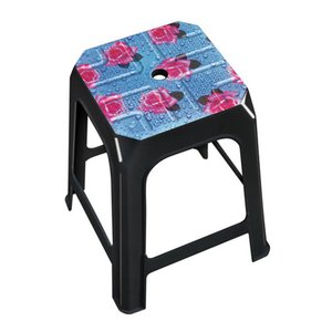Banqueta Plástica com Label para Área Preta Romance Aqplast