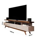 Ver imagem 3 de Rack Bancada Vivare Wood 1.8 Tv até 72 Polegadas Giga Moveis