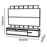 Painel para TV até 70 Polegadas Home Sena Mobler - 3