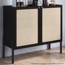 Ver imagem 2 de Balcao Cafe Bar 2 Portas Palhinha 27928 Linha Oslo Nero Artesano