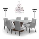 Ver imagem 6 de Kit 6 Cadeiras Germany + 2 Germany Retro Suede Cinza Dominic Decor