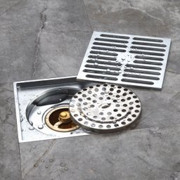 Ralo Inox 10x10 Banheiro Lavabo Anti Odor Anti Inseto Rapido Escoamento Seguro Resistente - 4