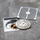 Ver imagem 4 de Ralo Inox 10x10 Banheiro Lavabo Anti Odor Anti Inseto Rapido Escoamento Seguro Resistente